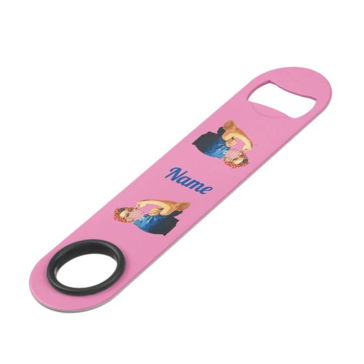 Gemaskeerde Vrouw Empowerment Thunder_Cove  Speed Flessenopener (Achterkant Gekanteld)