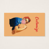 Gemaskeerde Vrouw Empowerment Thunder_Cove Visitekaartje (Achterkant)