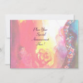 GEMASKERD AVONDPARTY KAART (Achterkant)