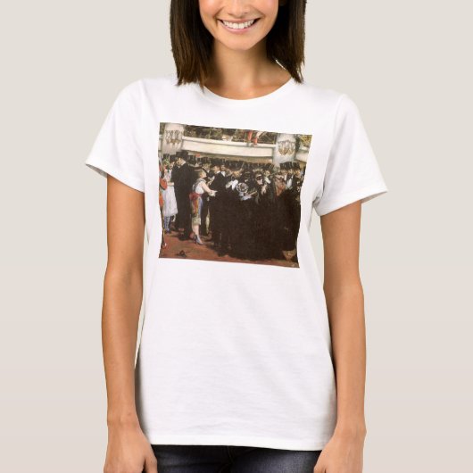 Gemaskerd bal in de opera door Edouard Manet T-shirt (Voorkant)