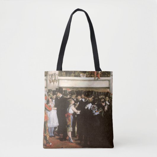 Gemaskerd bal in de opera door Edouard Manet Tote Bag (Voorkant)
