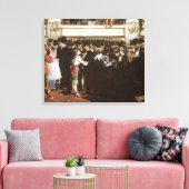 Gemaskerd bal in de opera van Edouard Manet Canvas Afdruk (Insitu (Woonkamer))
