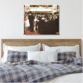 Gemaskerd bal in de opera van Edouard Manet Canvas Afdruk (Insitu (Slaapkamer))