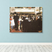 Gemaskerd bal in de opera van Edouard Manet Canvas Afdruk (Insitu (Houten vloer))