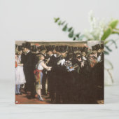 Gemaskerd bal in de opera van Edouard Manet Kaart (Staand voorkant)