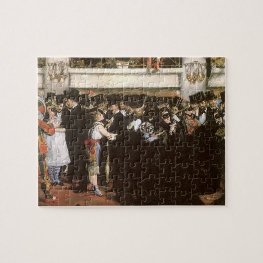 Gemaskerd bal in de opera van Edouard Manet Legpuzzel (Horizontaal)