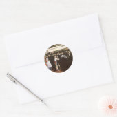Gemaskerd bal in de opera van Edouard Manet Ronde Sticker (Envelop)