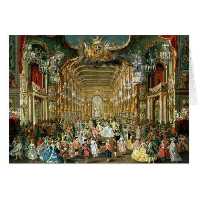 Gemaskerd bal in het Hoftheater, Bonn, 1754 (Voorkant Horizontaal)