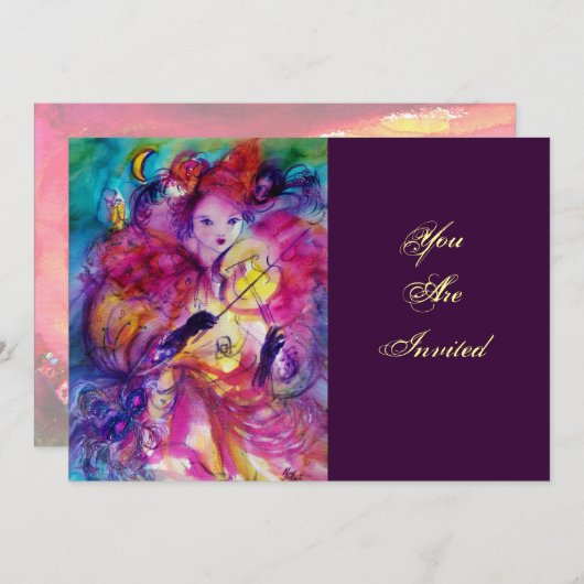 GEMASKERD BAL KAART (Voorkant / Achterkant)