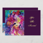 GEMASKERD BAL KAART (Voorkant / Achterkant)