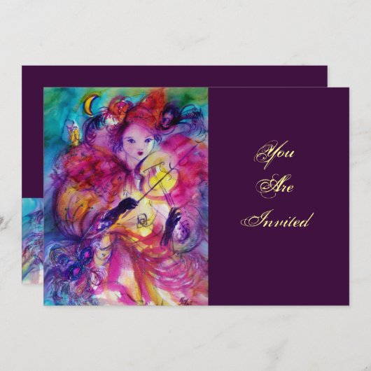 GEMASKERD BAL KAART (Voorkant / Achterkant)