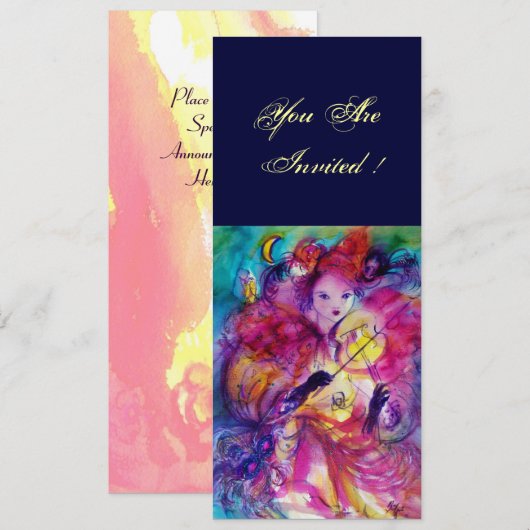 GEMASKERD BAL KAART (Voorkant / Achterkant)