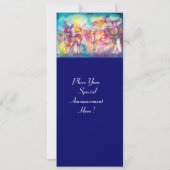 GEMASKERD BAL, Mardi Gras-maskers, Dans, Muziek Kaart (Achterkant)