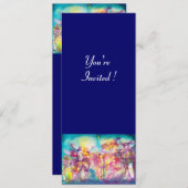 GEMASKERD BAL, Mardi Gras-maskers, Dans, Muziek Kaart (Voorkant / Achterkant)