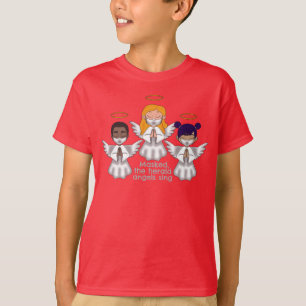 Gemaskerd, de herald angels zingen, optie 3 t-shirt