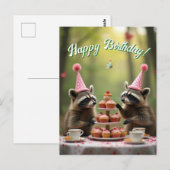 Gemaskerd en vrolijk verjaardag! briefkaart (Voorkant / Achterkant)