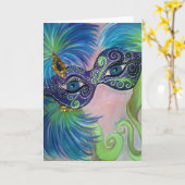 "GEMASKERD" KAART (Gele Bloem)