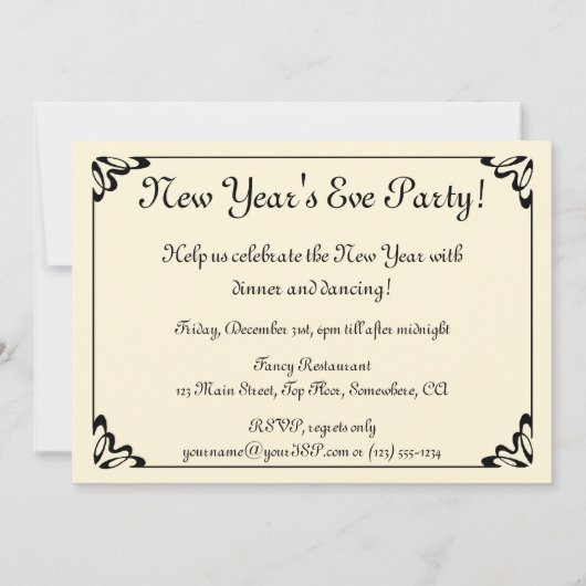 Gemaskerde all Opera van Manet, nieuwjaarsfeest Kaart (Achterkant)