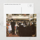 Gemaskerde bal bij de opera van Edouard Manet Briefkaart (Voorkant / Achterkant)