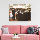 Gemaskerde bal bij de opera van Edouard Manet Canvas Afdruk (Insitu (Woonkamer))