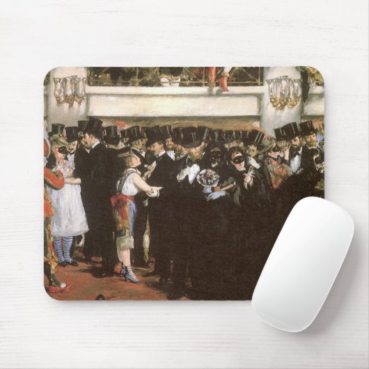 Gemaskerde bal bij de opera van Edouard Manet Muismat (Met muis)