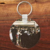 Gemaskerde bal bij de opera van Edouard Manet Sleutelhanger (Voorkant)