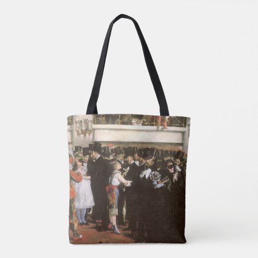 Gemaskerde bal bij de opera van Edouard Manet Tote Bag (Achterkant)