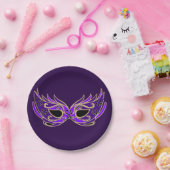 Gemaskerde bal gemaskerd feest carnaval papieren bordje (Feest)