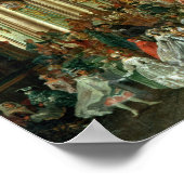 Gemaskerde bal in het Hoftheater, Bonn, 1754 Poster (Hoek)