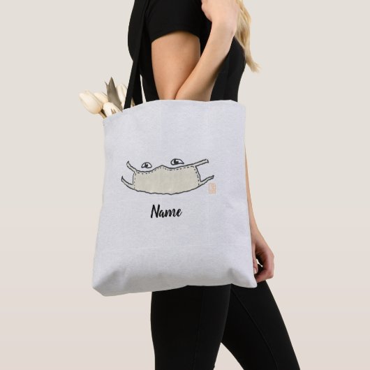 gemaskerde boodschappentas tote bag (Dichtbij)