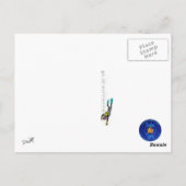 Gemaskerde Butterfly001-01 Briefkaart (Achterkant)