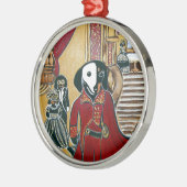 GEMASKERDE DOXIE METALEN ORNAMENT (Links)