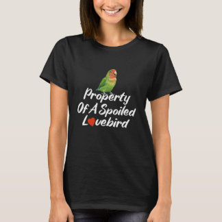 Gemaskerde Dwergpapegaai Houdt Verwende Vogel Eige T-shirt