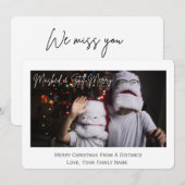 Gemaskerde en nog steeds Merry Photo Holiday Card Feestdagenkaart (Voorkant / Achterkant)