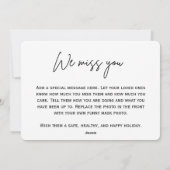 Gemaskerde en nog steeds Merry Photo Holiday Card Feestdagenkaart (Achterkant)