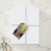 Gemaskerde en vrolijke verjaardag! cadeaulabel (Met Touw)