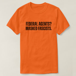 Gemaskerde fascisten betogen tegen ICE T-shirt
