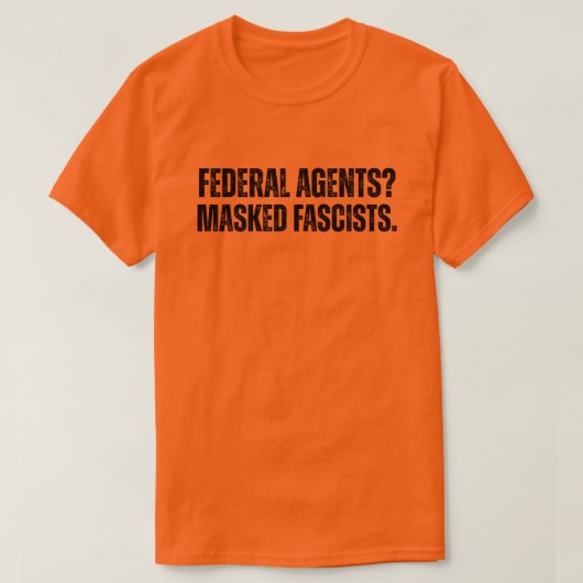 Gemaskerde fascisten betogen tegen ICE T-shirt (Design voorkant)