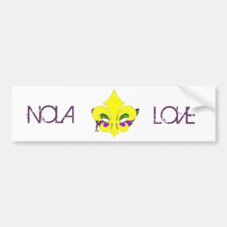 Gemaskerde Fleur De Lis Bumpersticker