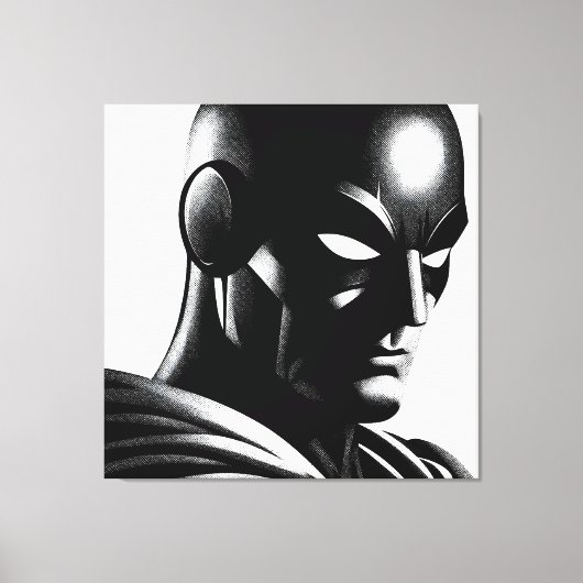 gemaskerde gerechtigheid canvas afdruk (Voorkant)