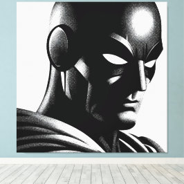 gemaskerde gerechtigheid canvas afdruk