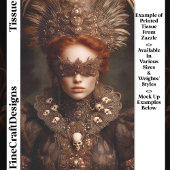 Gemaskerde Gotische Masquerade Vrouw DU1 Decoupage Tissuepapier