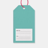 Gemaskerde Kerstman 2020 Kerstmis Cadeaulabel (Achterkant)