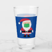 Gemaskerde Kerstman Glas (Achterkant)