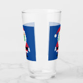 Gemaskerde Kerstman Glas (Links)