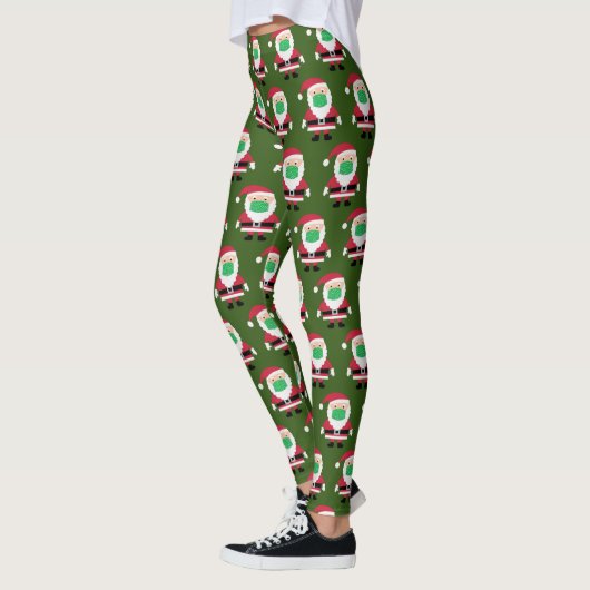 Gemaskerde Kerstman Leggings (Links)