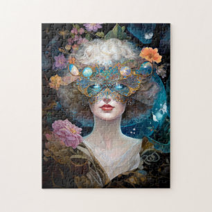 Gemaskerde Lady Fantasy Kunst Legpuzzel