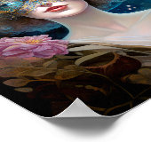 Gemaskerde Lady Fantasy Kunst Poster (Hoek)