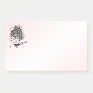 Gemaskerde Lady Gemini Zodiac Symbol en gebaar Post-it® Notes