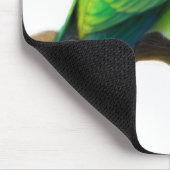 Gemaskerde Lovebird Green Mousepad Muismat (Hoek)